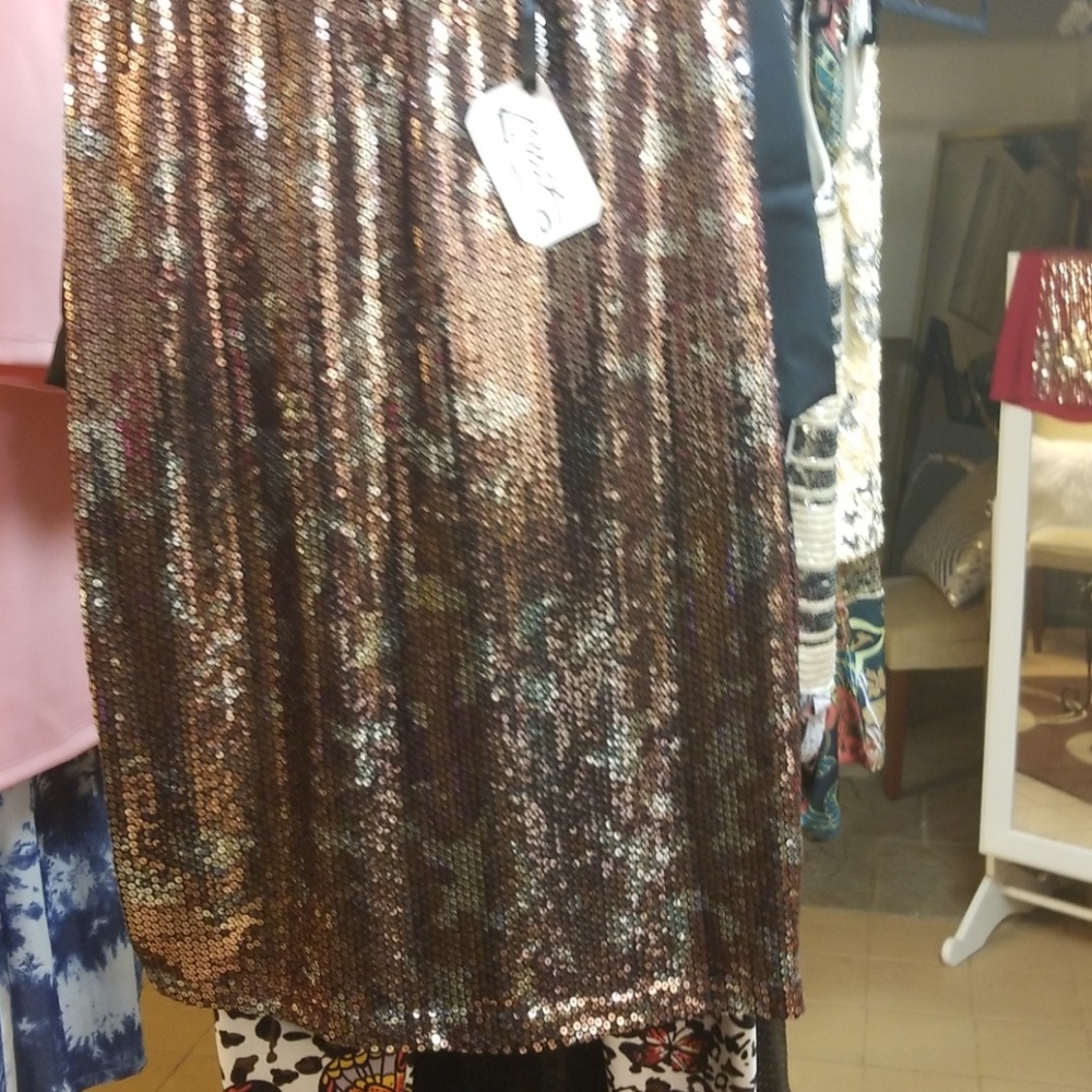 Camouflage Sequin Skirt